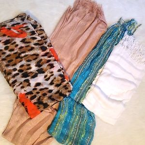 Three Colorful and Stylish Scarfs